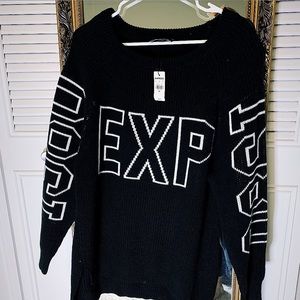 Express woven sweater